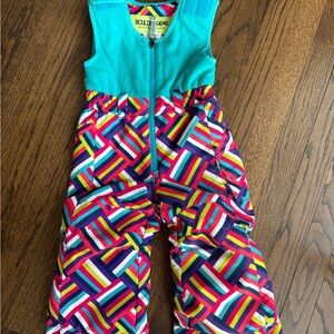 Boulder Gear Colorful Kids' Snowsuit bibs 2T